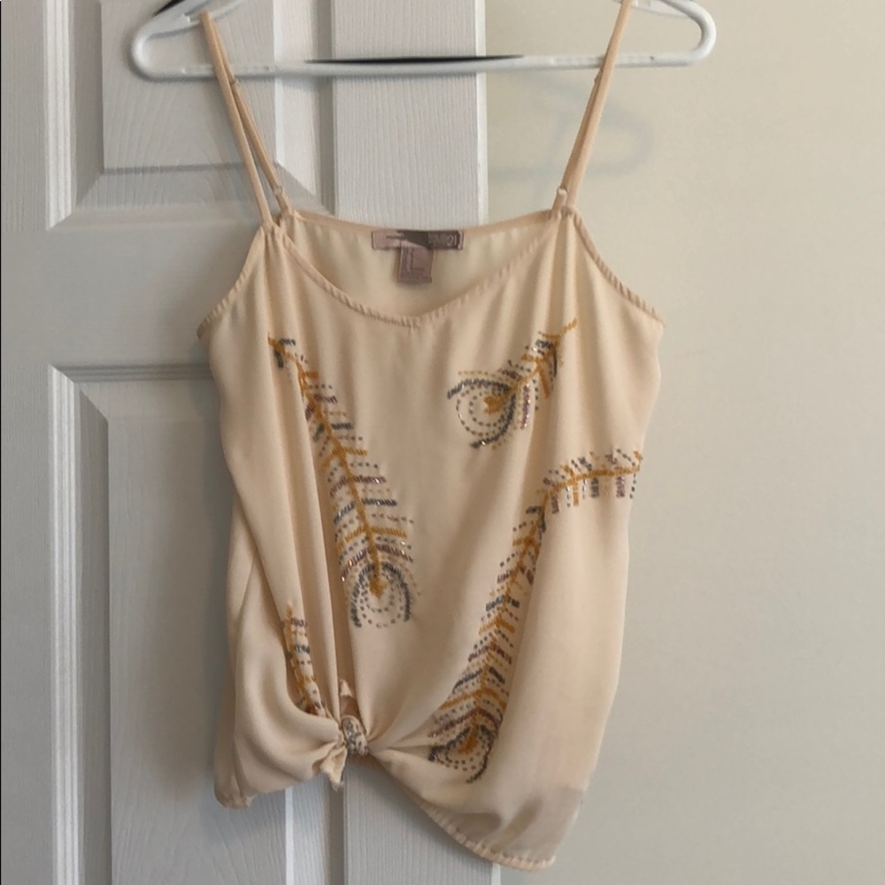 Forever 21 Beaded Tank Top